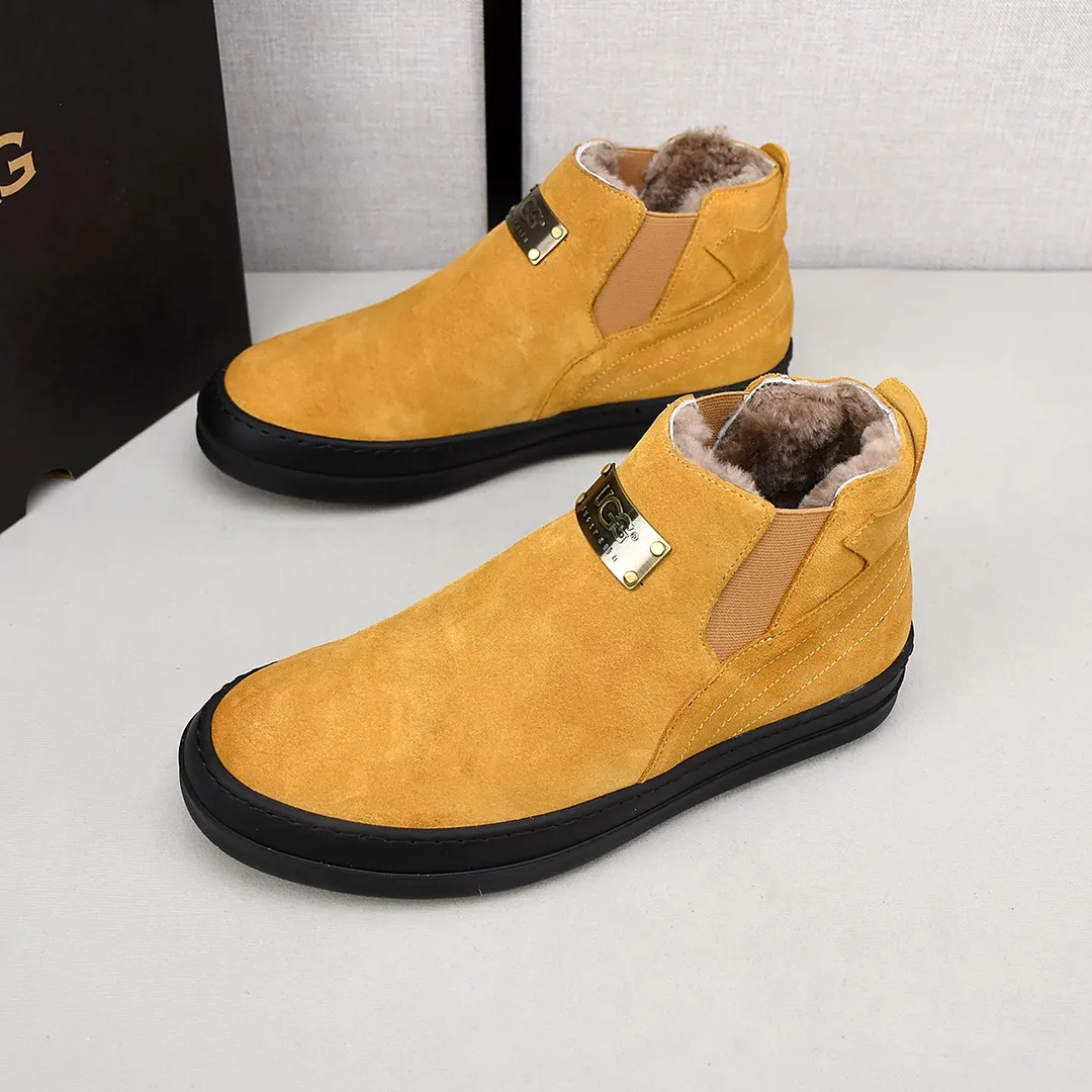 PP520👟👟👟【ugg】The upper is made of waterproof nubuck, real wool lining, and non-slip rubber sole. Warm and comfortable, a must-have in winter! Men's size 38-44 (custom-made size 45 is non-refundable).